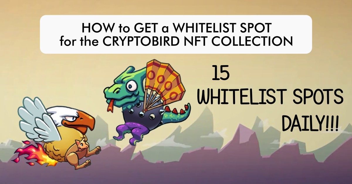Whitelist spots CryptoBird NFT collection